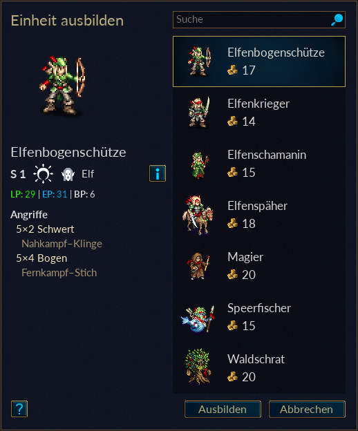 Ausbilden Dialog